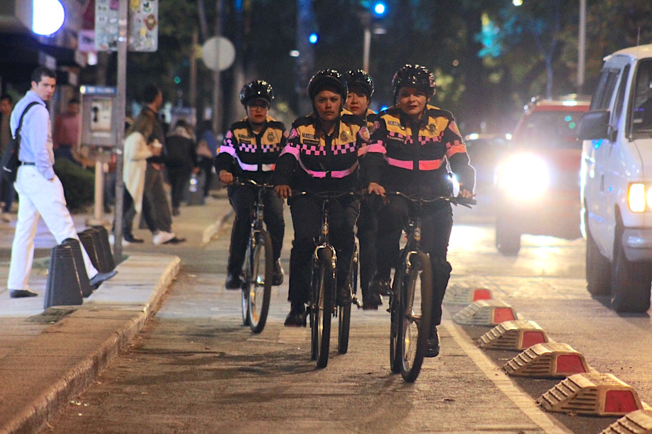 Mujeres policías cuidarán a los ciclistas de la CDMX
