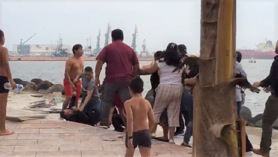 pelea en boulverad de Veracruz