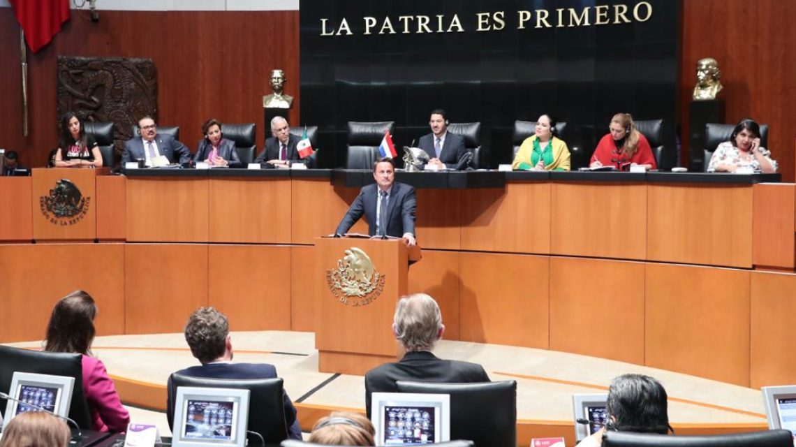 Primer ministro de Luxemburgo pide a senado mexicano ampliar derecho de las mujeres