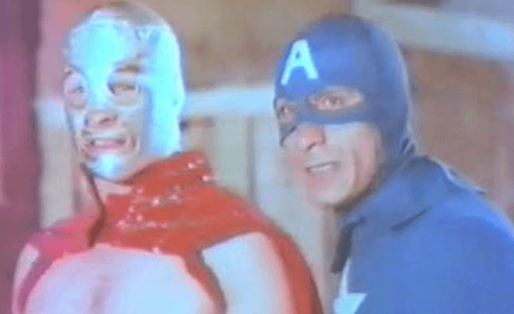 Así fue el épico enfrentamiento entre El Santo y Capitán América contra  Spider-Man | Capital México