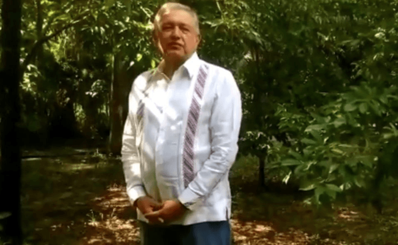 López Obrador informó en su video que ya está por regresar a la Ciudad de México.