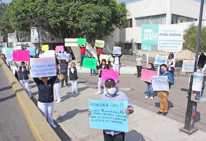Médicos y enfermeras de Chimalhuacán exigen insumos y Médicos y enfermeras de Chimalhuacán exigen insumos y medicamentos medicamentos