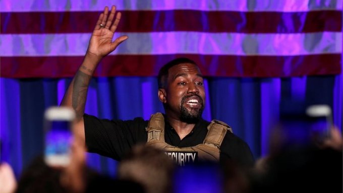 Kanye West realizó primer acto de campaña para la presidencia de EUA
