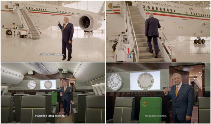 AMLO muestra spot para vender cachitos de rifa del avión presidencial
