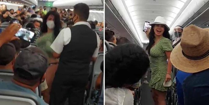 Turista en vuelo a Cancún dice que no cree en COVID-19 y agrede a pasajeros