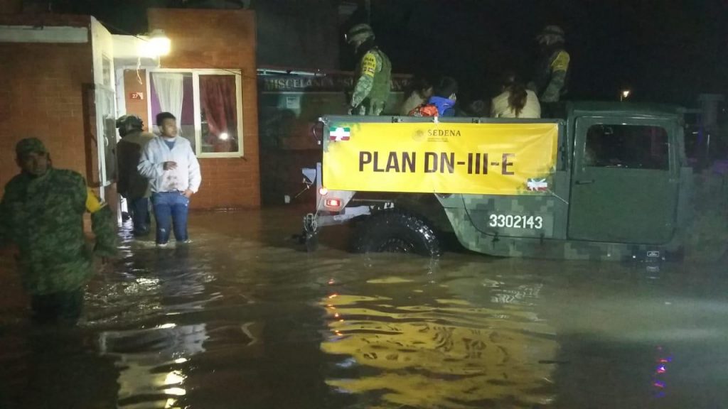 SEDENA aplicó en Plan DN-III-E en Puebla, Guanajuato y Guerrero por lluvias
