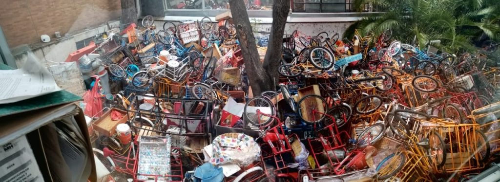 Critican destrucción injustificada de 140 triciclos en Polanco