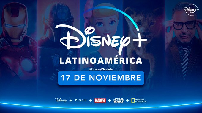 Disney+ llega el 17 de noviembre a Latinoamérica