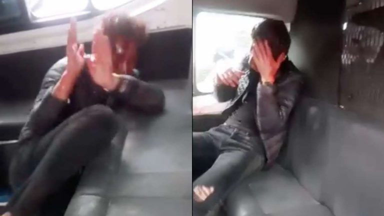 En Tecamac golpean pasajeros a asaltante de combi