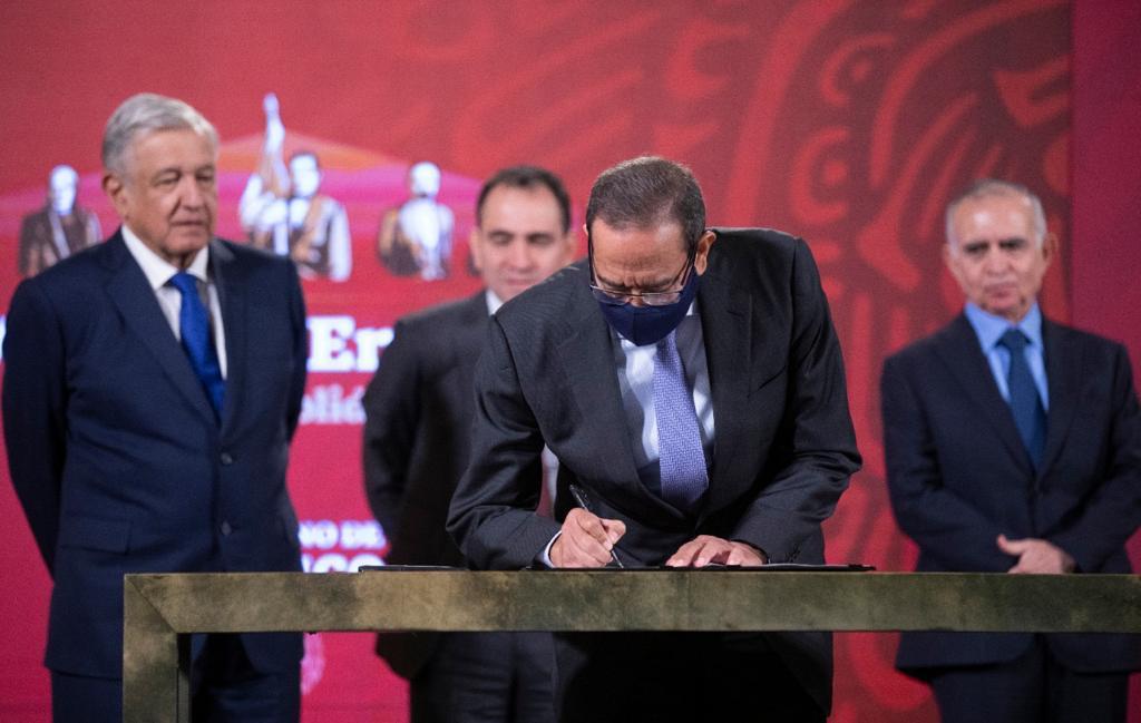 Firman acuerdo "Unidos por el progreso de México y el bienestar de todos"
