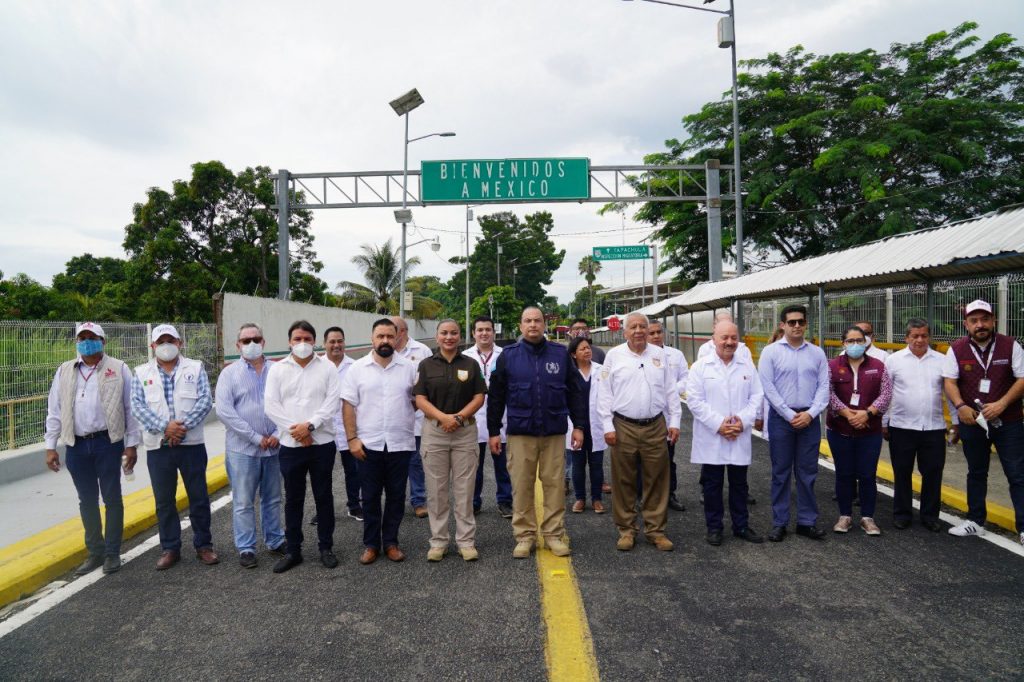 INM instaló operativo conjunto en Río Suchiate ante llegada de caravana migrante