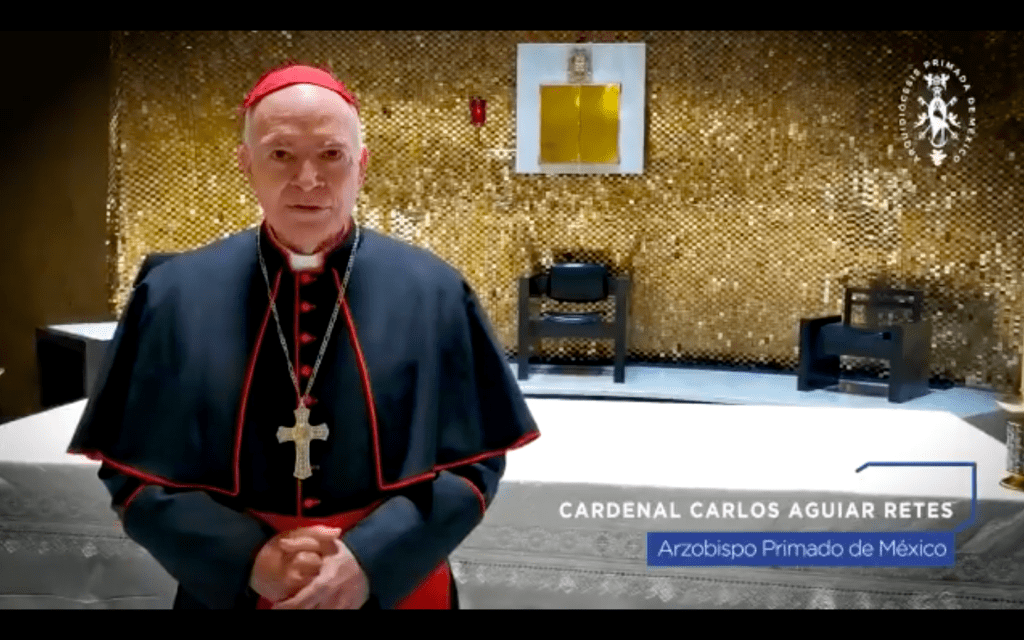 Arzobispo Carlos Aguiar Retes lamenta fallecimiento de más de 100 mil mexicanos por Covid-19