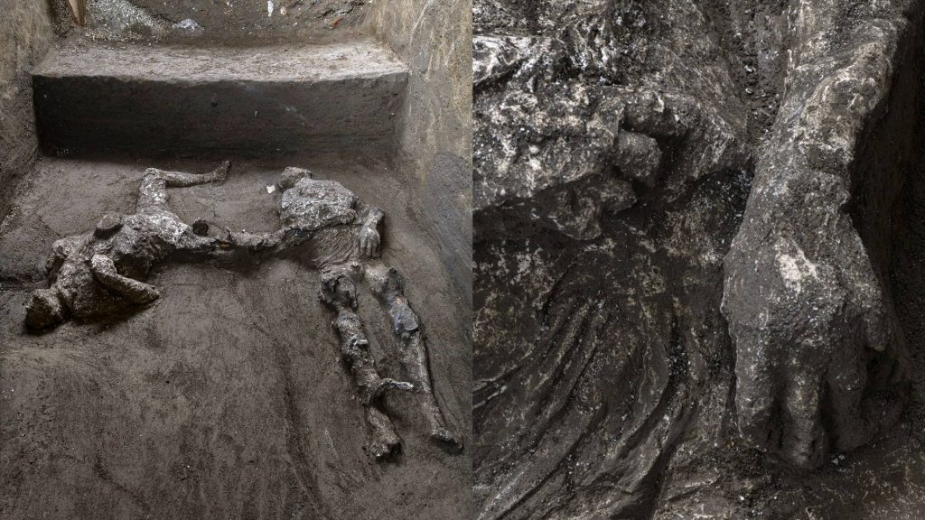 Hallan cuerpos de 2 hombres que murieron en la erupción de Pompeya
