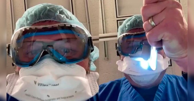 Para hacer conciencia médico recreó intubación por Covid-19 (Video)