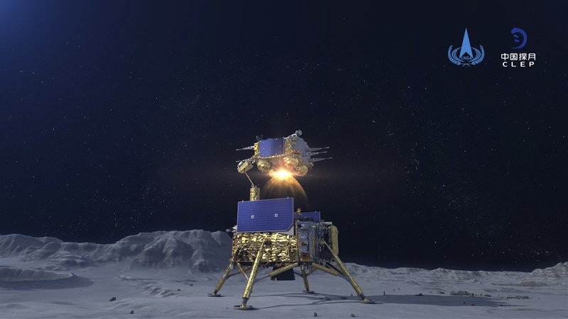 Sonda lunar china regresa a Tierra Foto: AP