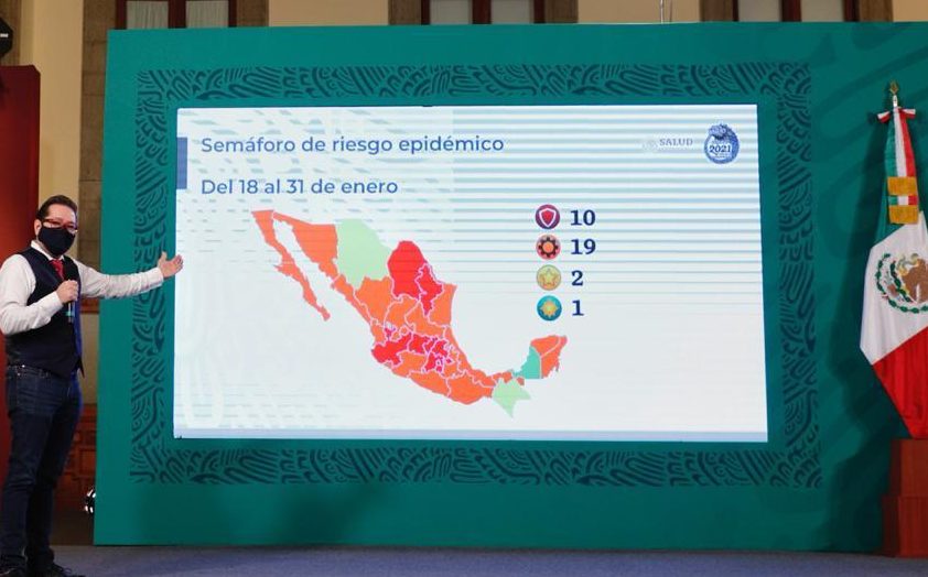 México registra más de 21 mil contagios y mil 106 muertos por covid, en las últimas horas: 10 Estados en rojo