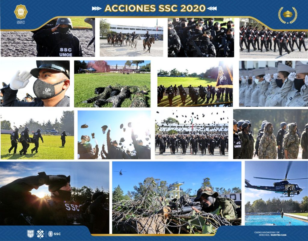 3,681 cadetes se graduaron en 2020 y se unieron a las filas de la policía capitalina (SSC)