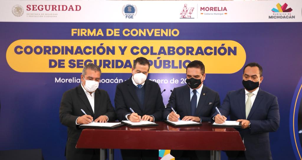 SSPC y Gobierno de Michoacán firman convenio de colaboración