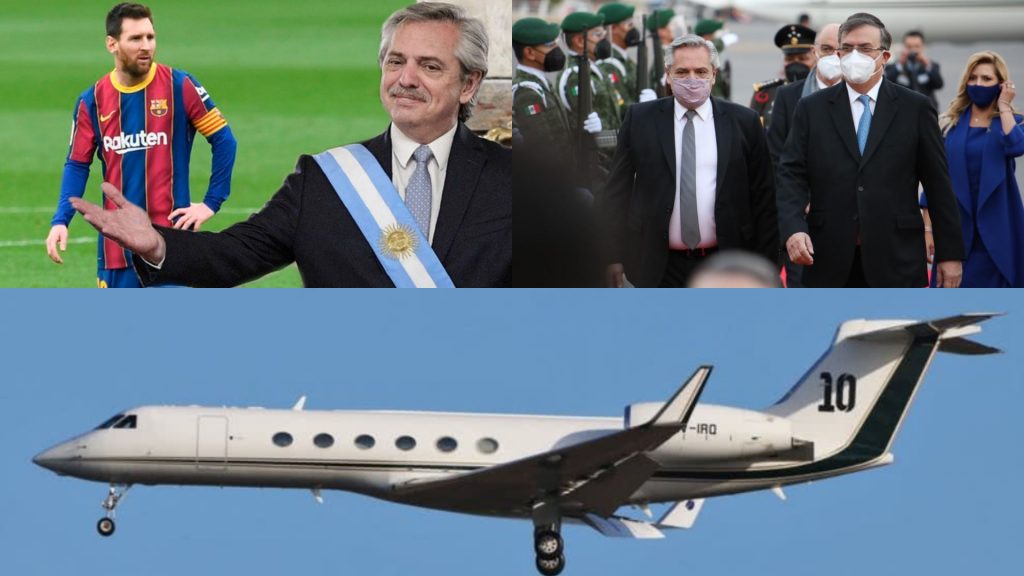 Conoce el lujoso avión de Messi que Alberto Fernández uso para viajar a México