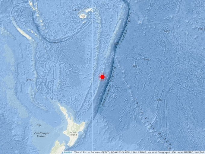 Alerta de tsunami en zonas del Pacífico tras tercer terremoto en Nueva Zelanda
