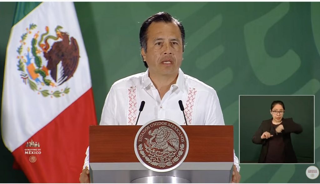 Gobernador de Veracruz destaca baja en la incidencia delictiva