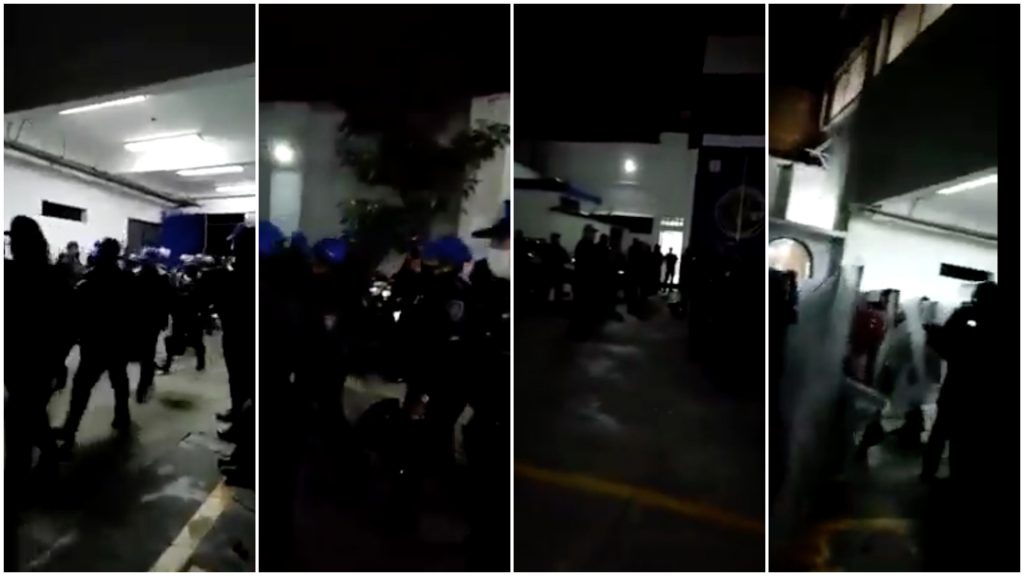 Con aplausos recibieron a las Policías 'Ateneas' que vigilaron la marcha feminista del 8M (Video)