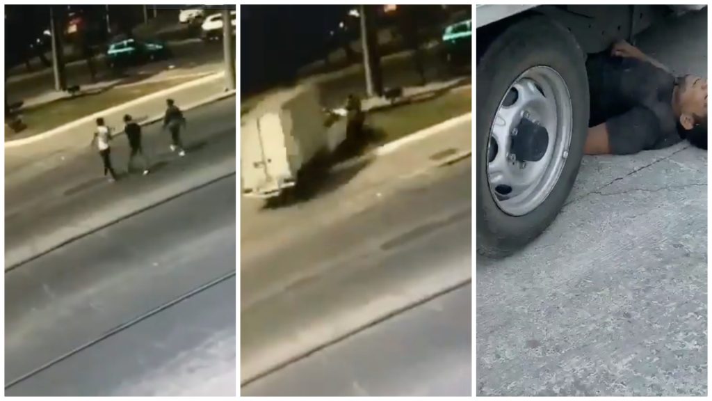 Tras ser asaltado, conductor arrolla a sus ladrones en Guadalajara (Video)