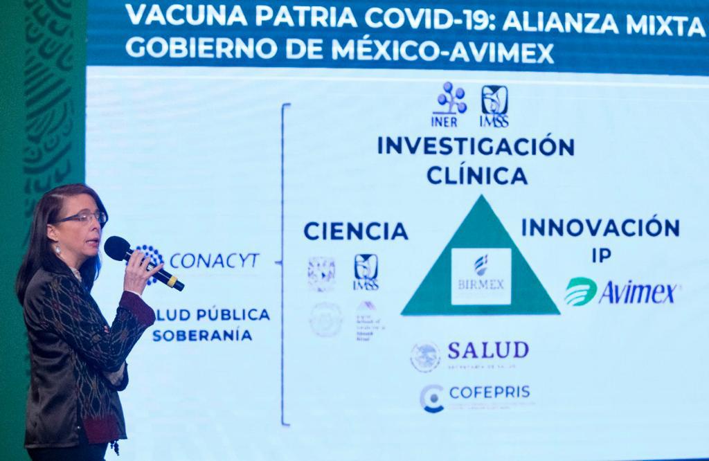 Vacuna anti covid mexicana 'Patria' para finales de año: Conacyt