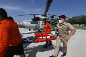 Semar realizó evacuación médica de tripulante de buque con bandera sueca en Colima