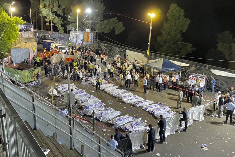 Estampida en celebración religiosa en Israel deja 44 muertos