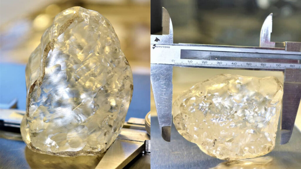 Hallan diamante que podría ser el 3ro más grande del mundo