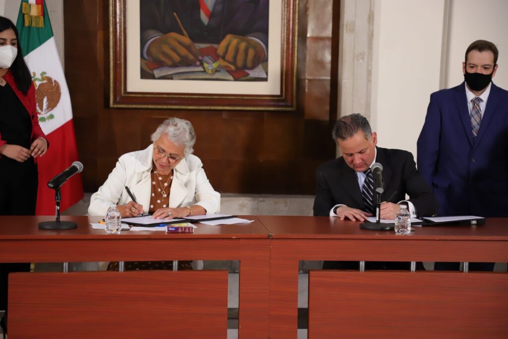 SEGOB y UIF firman convenio para prevenir actos de corrupción y de lavado de dinero
