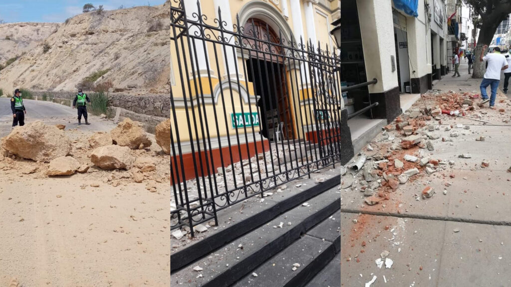 Sismo de 6,1 remece costa de Perú, deja daños materiales (Video)