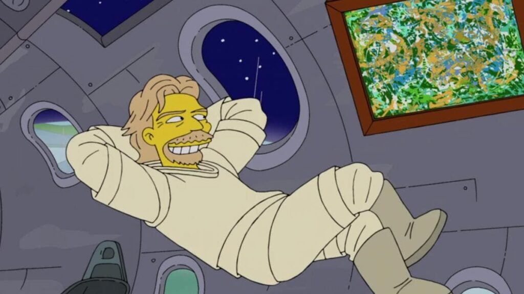 Los Simpson predicen el viaje al espacio de Richard Branson Foto: Internet