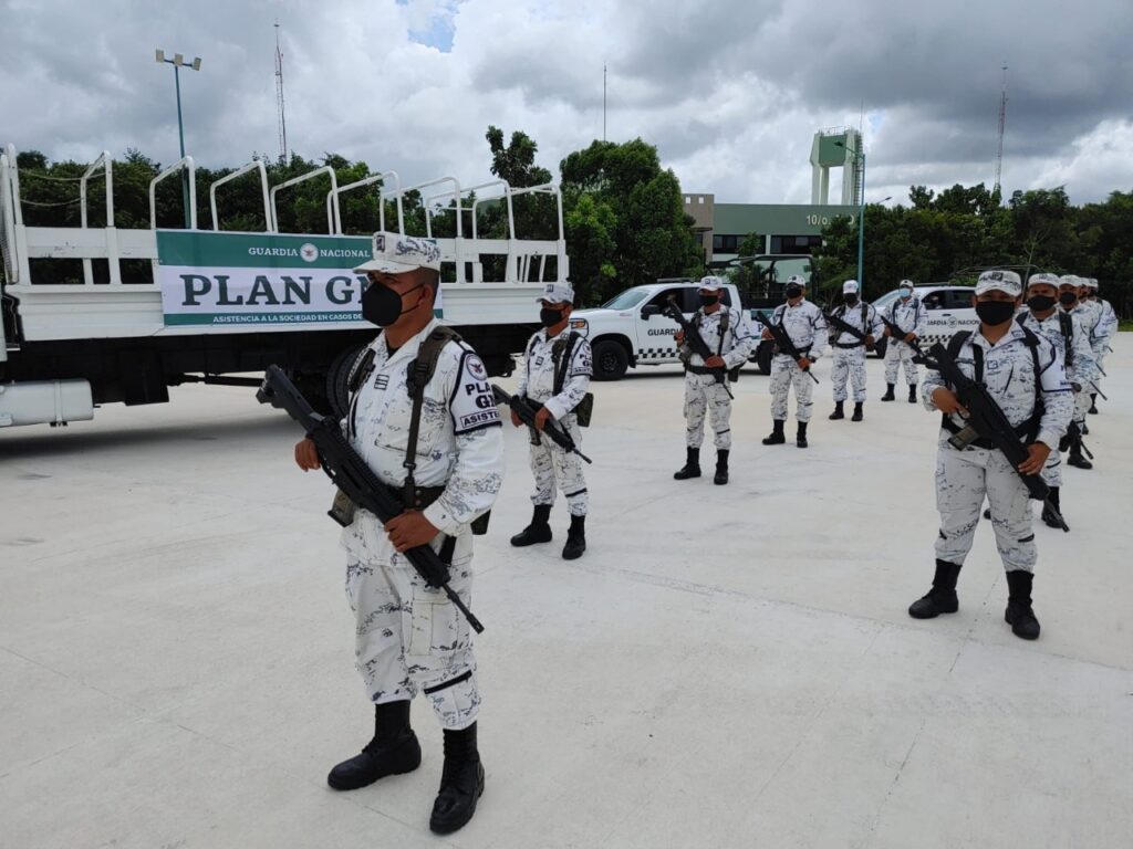 Guardia Nacional activa el "Plan GN-A" en Quintana Roo y Yucatán por el paso del huracán "Grace"