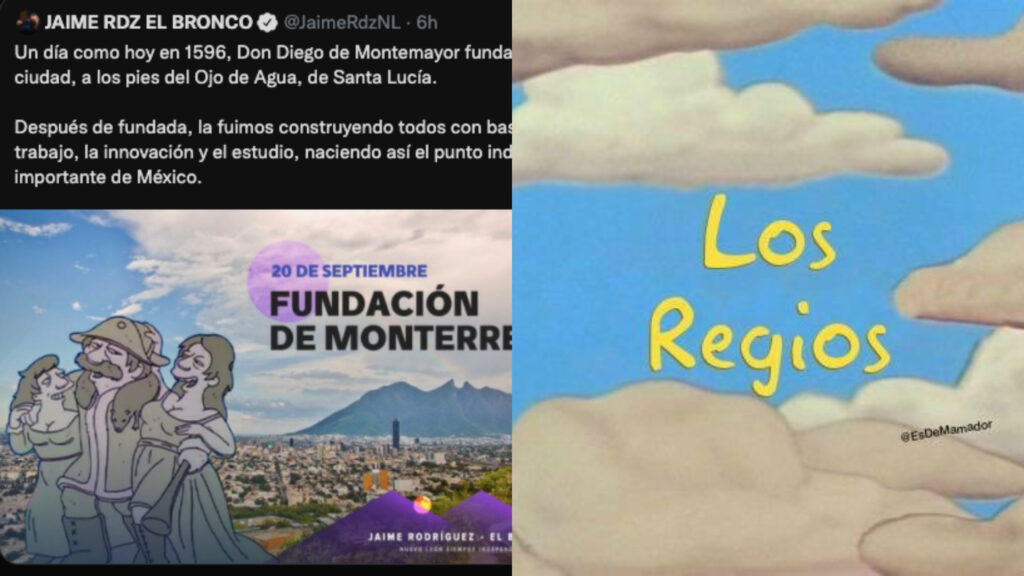 El Bronco felicita a Monterrey con personaje de Los Simpson que se casa entre primas