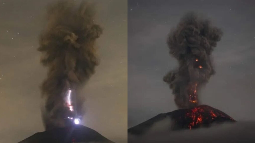 Popocatépetl registró explosión y lanza fumarola de 3 mil metros (Video)