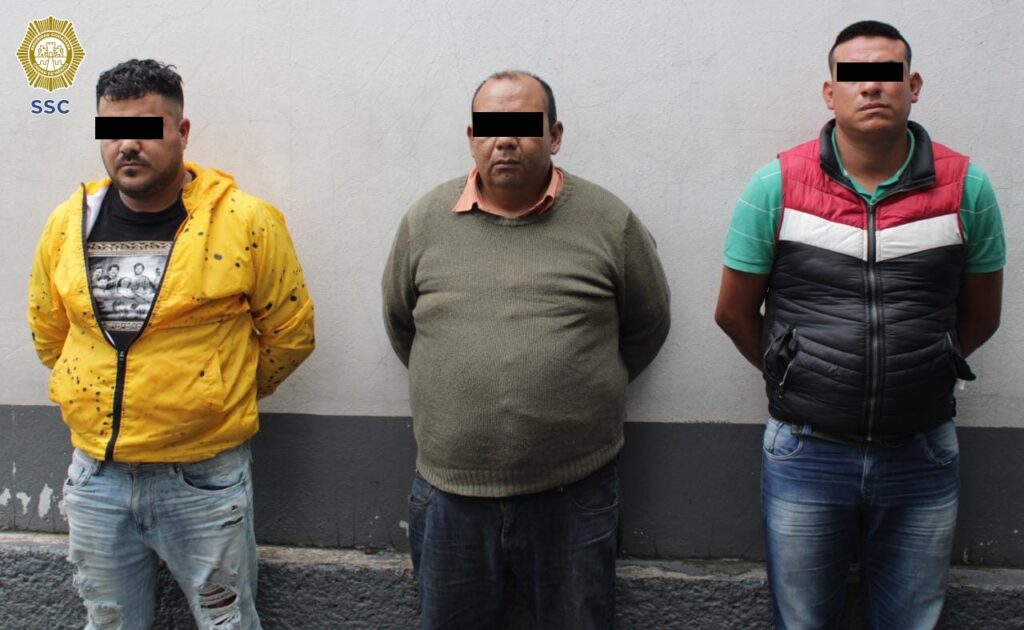 Policía CDMX detuvo a “El Cochi”, a “La Jirafa” y a uno más integrantes de “La Unión Tepito”