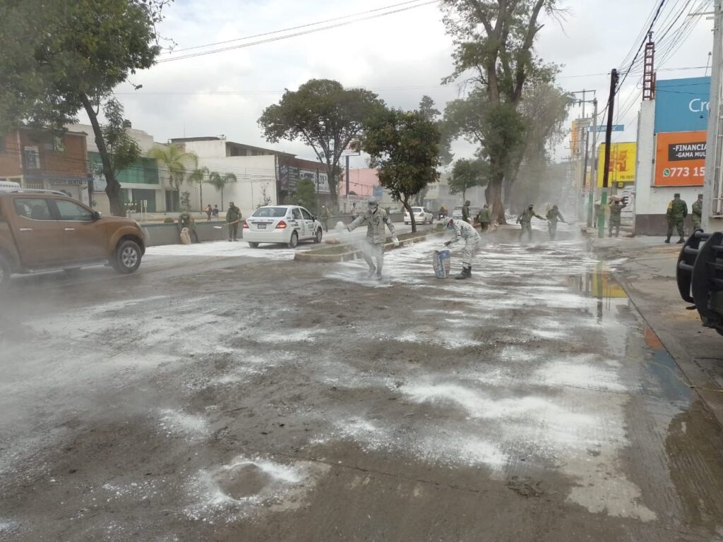 Guardia Nacional apoyó en el desalojo preventivos de familias en el municipio de Tula **FOTOS & VIDEO GN**