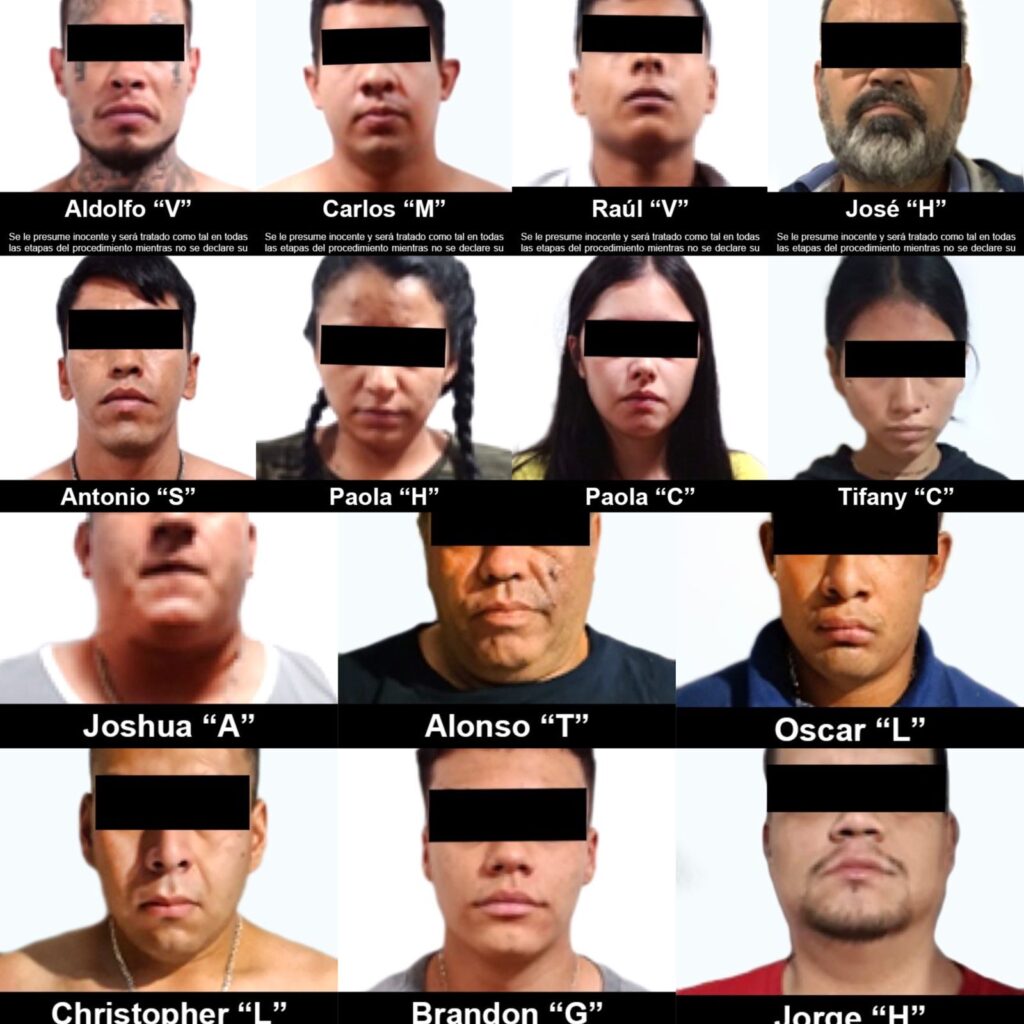 14 integrantes del CJNG fueron vinculados a proceso por diversos delitos **FOTOS FGR**