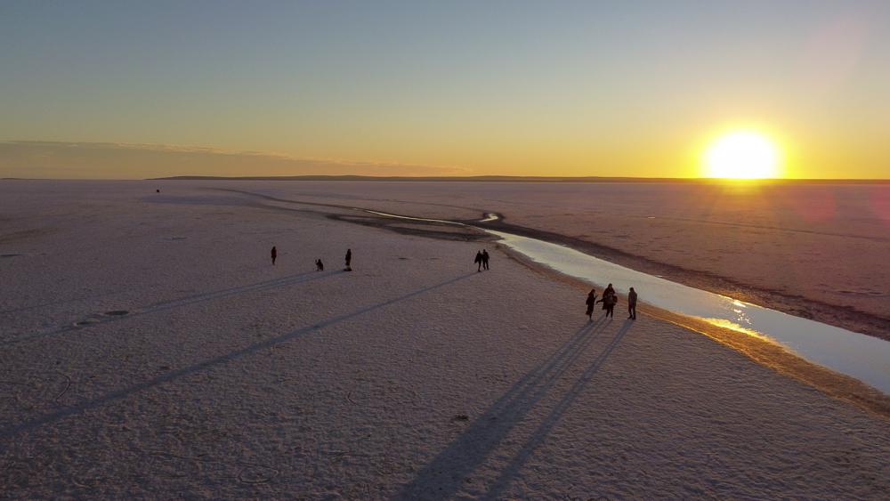 Lago Tuz en Turquía se seca víctima del cambio climático