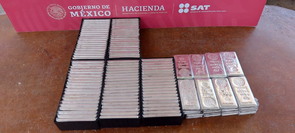Guardia Nacional y Sedena aseguraron lingotes de plata en Tamaulipas