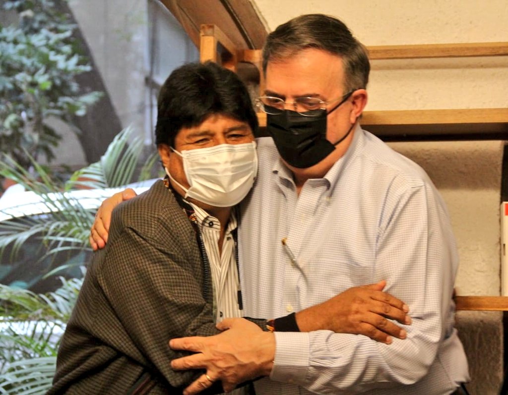 AMLO se reúne con Evo Morales Foto: @evoespueblo