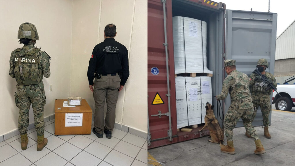 SEMAR, FGR y Aduanas aseguraron narcóticos en Ensenada, Baja California