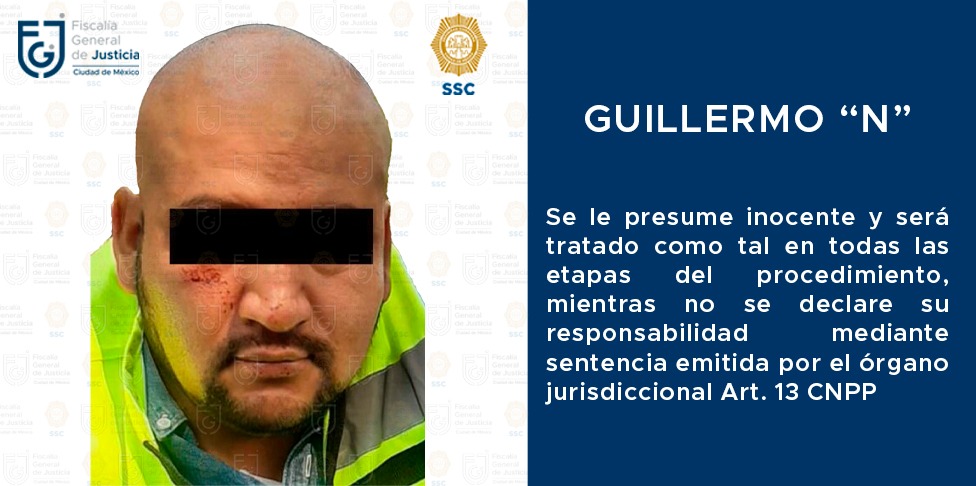 El gasero Guillermo “N” fue vinculado a proceso por tentativa de homicidio contra policías de la SSC-CDMX **FOTOS FGJ-CDMX / VIDEO ESPECIAL**