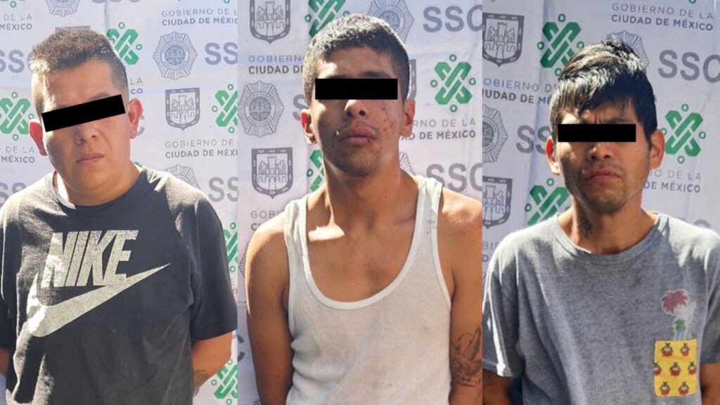 SSC-CDMX detuvo a tres asaltantes en Iztapalapa *FOTOS Y VIDEO SSC-CDMX*