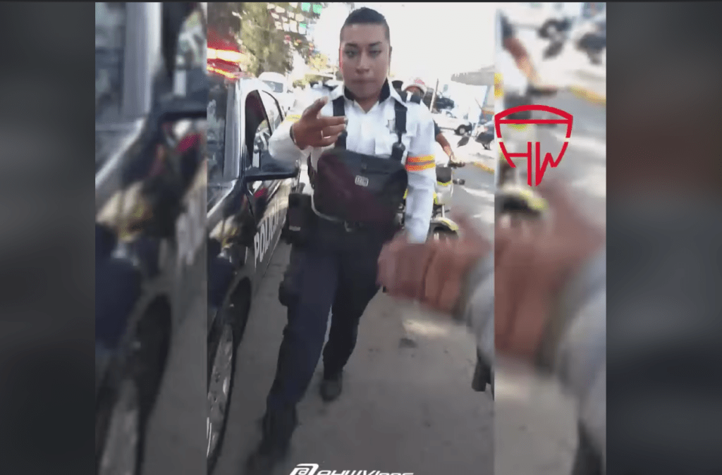 VIDEO I Agentes de tránsito retienen licencia de conductor 'por no aparecer en el sistema' en el Edomex Foto: Internet