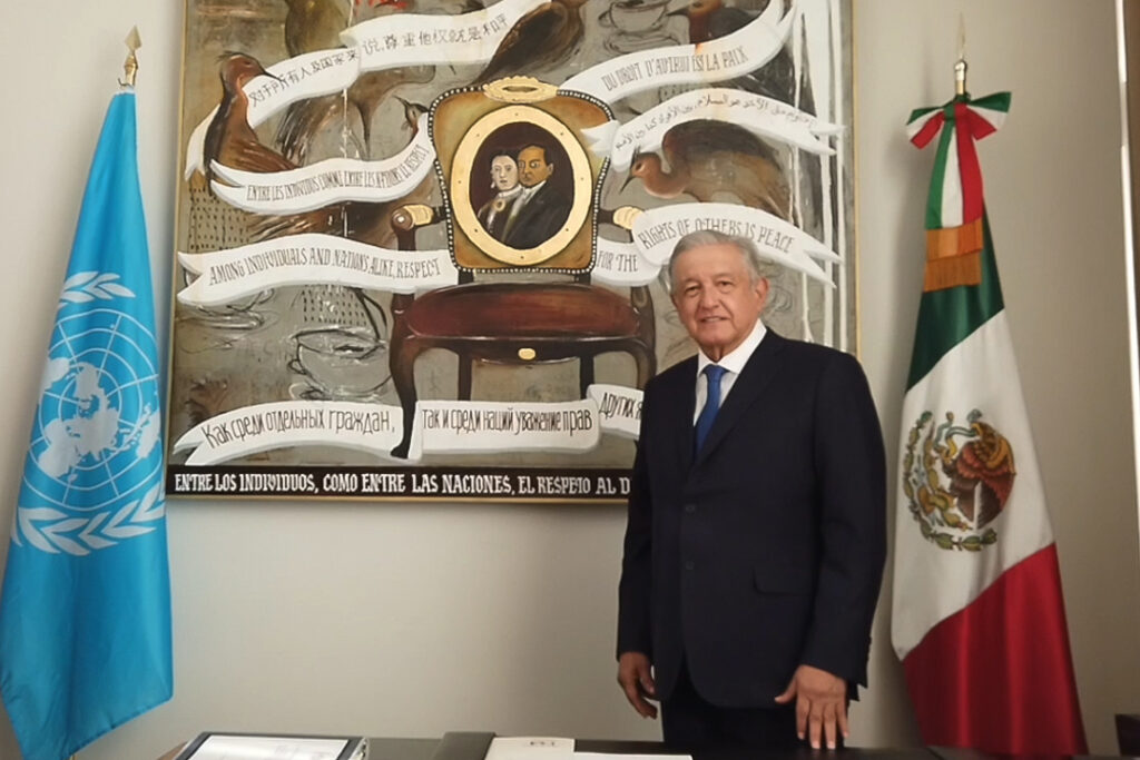 Respaldan senadores de Morena y sus aliados discurso de AMLO en la ONU Foto: @lopezobrador_