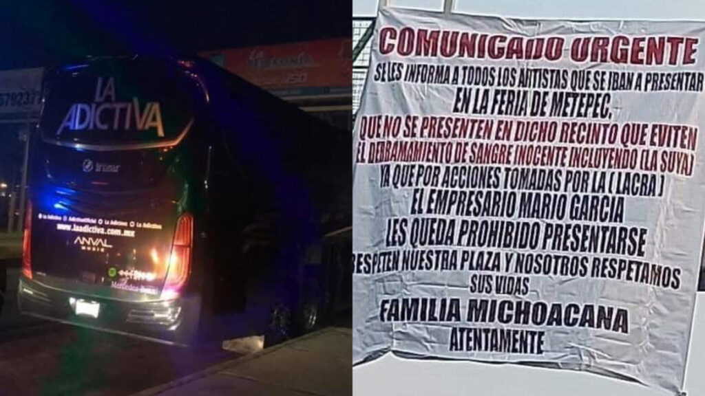Por amenazas cancelan Espacio Metepec; banda La Adictiva sufrió ataque
