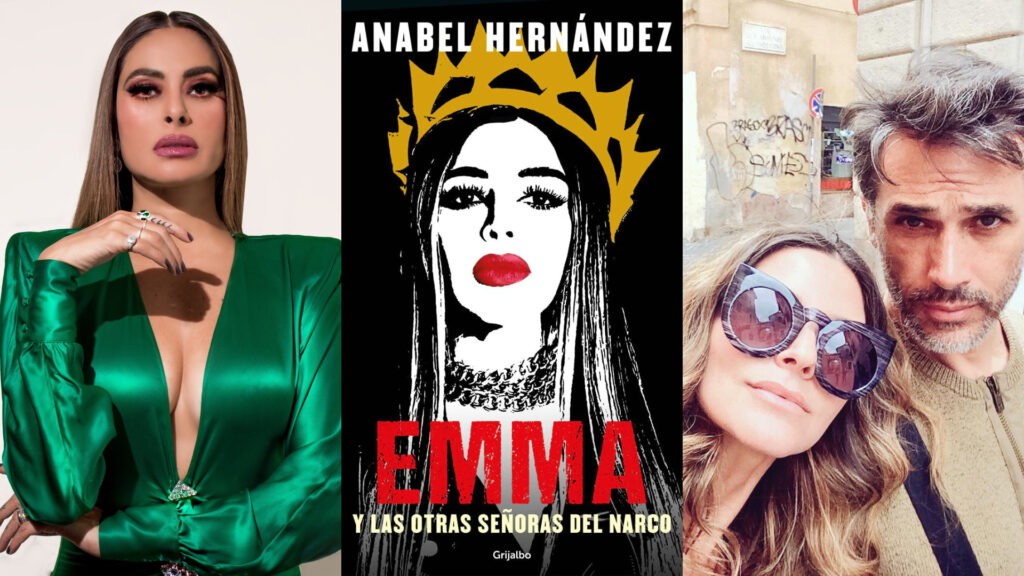 Galilea Montijo, Sergio Mayer e Issabela Camil famosos vinculados en "Emma y las otras señoras del narco" de Anabel Hernández